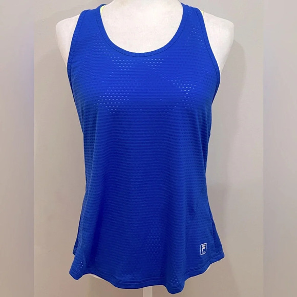 Fila Athletic Sports Bra And Racerback Tank Top‎ Womens Medium Blue Activewear - Picture 2 of 13